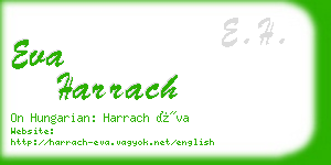 eva harrach business card